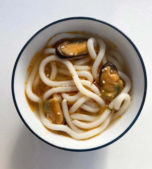 Mussel Udon in Dashi Broth