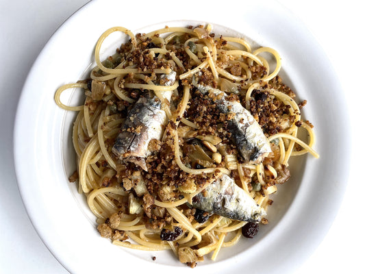 Pasta con le Sarde "Royale"